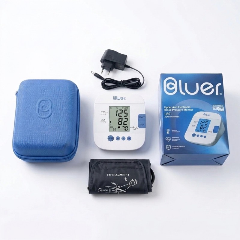 فشارسنج بازویی دیجیتال بلوئر Urion U80I آداپتور دار با منبع انرژی برق و باتری، اعلان صوتی فارسی، نمایش وضعیت باتری و ...
