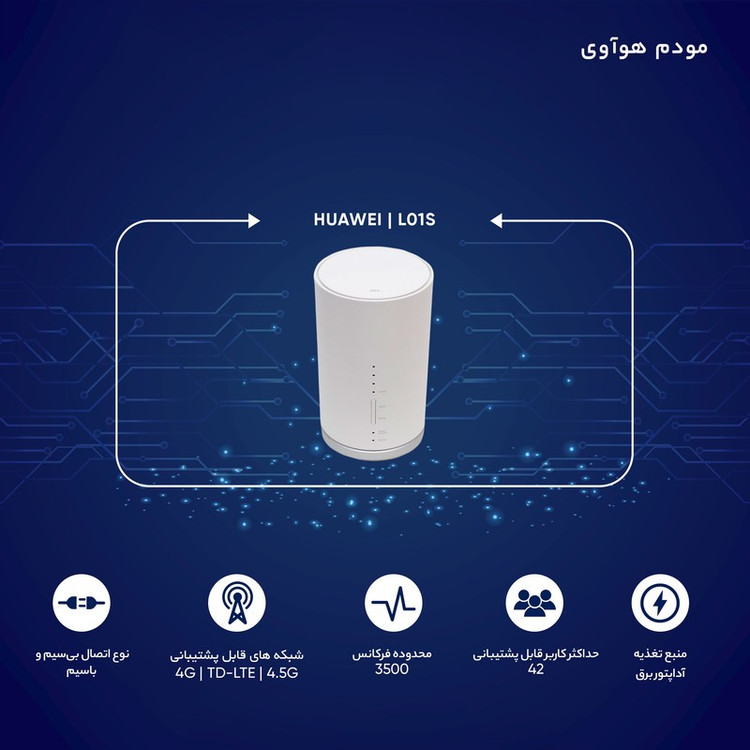 مودم 4G/TD-LTE هوآوی مدل L01s