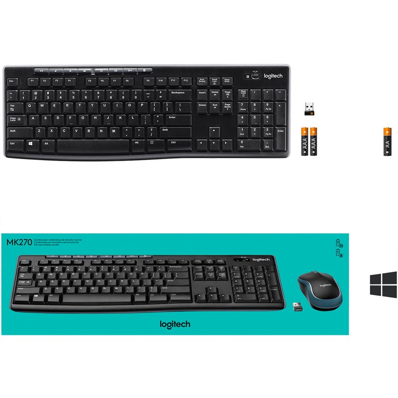 کیبورد و ماوس بیسیم لاجیتک مدل MK270