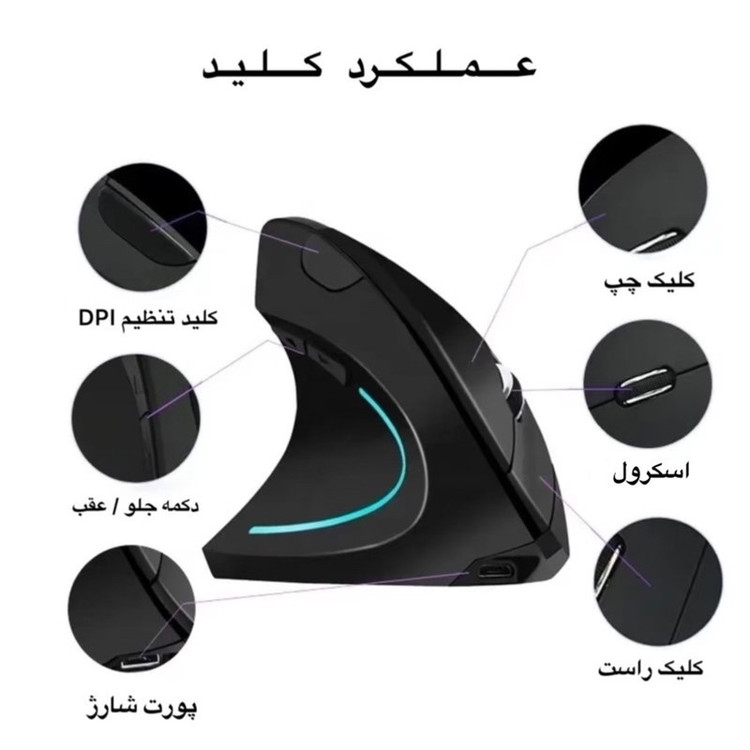 ماوس بی سیم مدل A7852