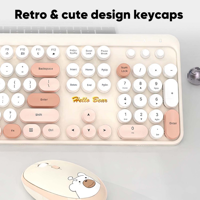 کیبورد و ماوس بی سیم گیزر مدل Hello Bear