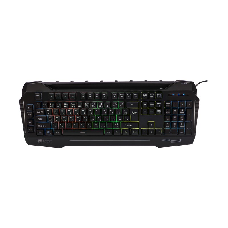 کیبورد گیمینگ گرین مدل GK702-RGB، Full-Size نورپردازی RGB