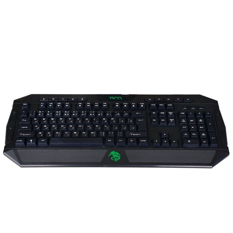 کیبورد گیمینگ تسکو مدل TK 8124، سوییچ ممبران، Full-Size، نورپردازی RGB LED