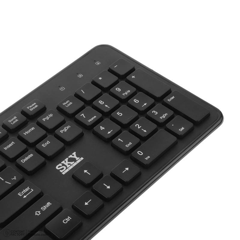 کیبورد و ماوس بیسیم اسکای لیزر مدل KG9012+G1060E6