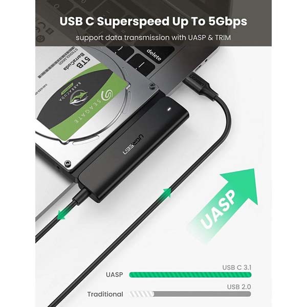 مبدل USB-C به SATA 3.0 یوگرین مدل 70610-CM321