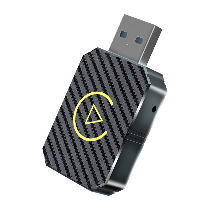 کارپلی و اندروید اتو مدل Wireless CarPlay/Android Auto Q1M به همراه مبدل USB به USB-C