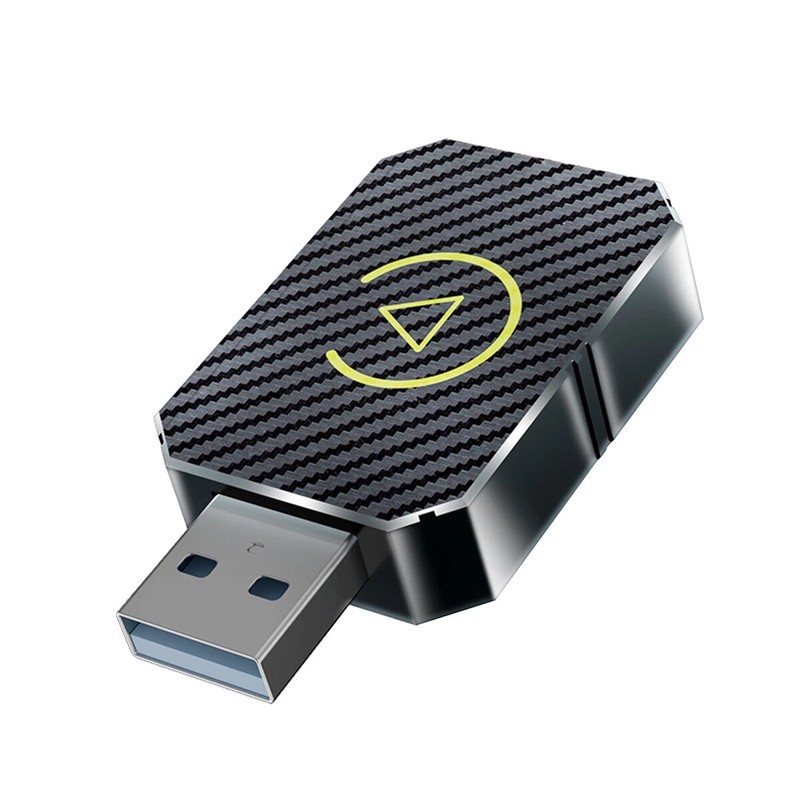 کارپلی و اندروید اتو مدل Wireless CarPlay/Android Auto Q1M به همراه مبدل USB به USB-C