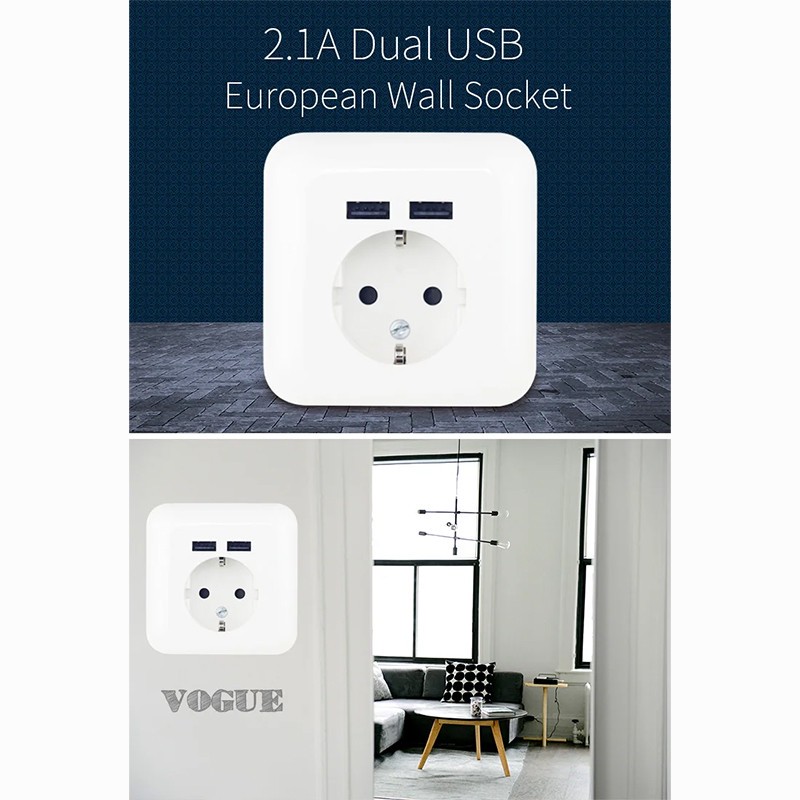 پریز برق مدل شارژر دار USB تارا مجموعه 4 عددی