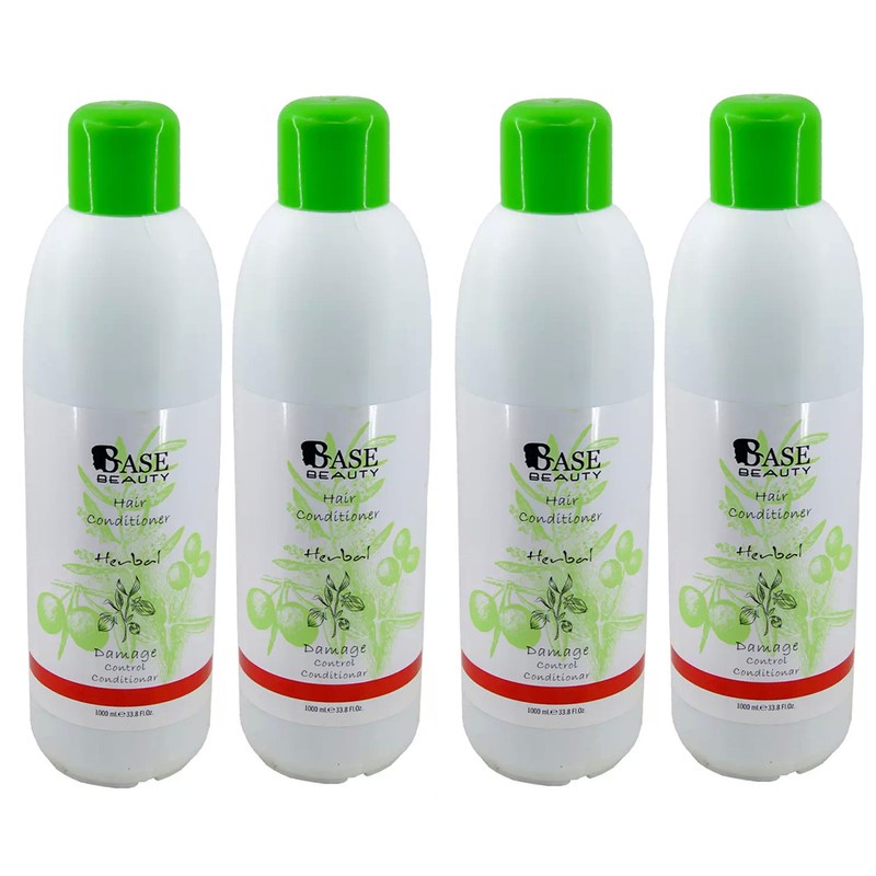 نرم کننده مو بیس بیوتی مدل Herbal2 حجم 1000 میلی لیتر مجموعه 4 عددی