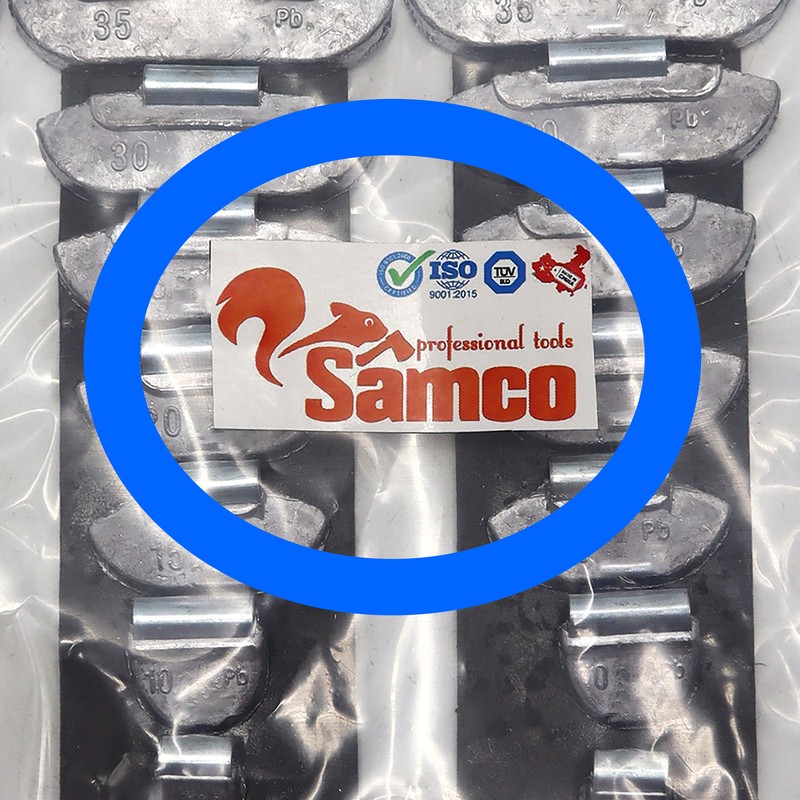 سرب بالانس لاستیک سامکو مدل گیره ای کد YP-5-35GR مجموعه 28 عددی