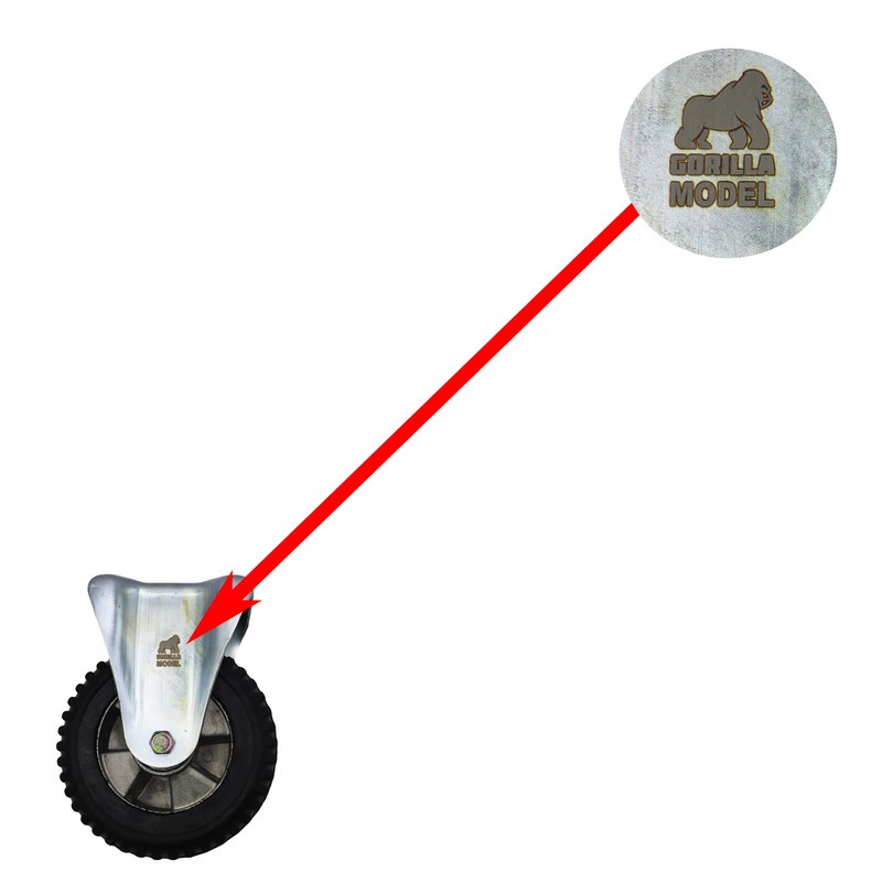 چرخ کفیدار مدل گوریلا کد YP-SABET-FELEZI-20045MM