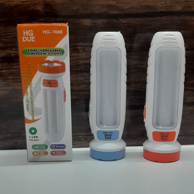 چراغ قوه دستی مدل HG-7688 با نور مهتابی