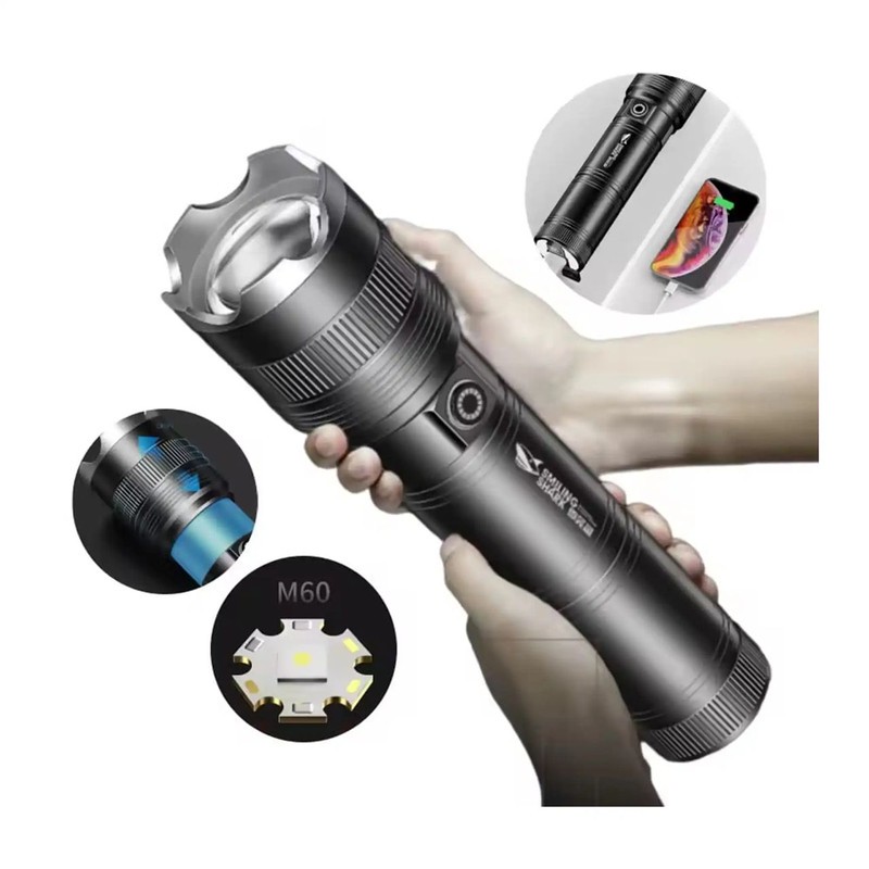 چراغ قوه دستی اسمایلینگ شارک مدل SD-0523 با نور مهتابی
