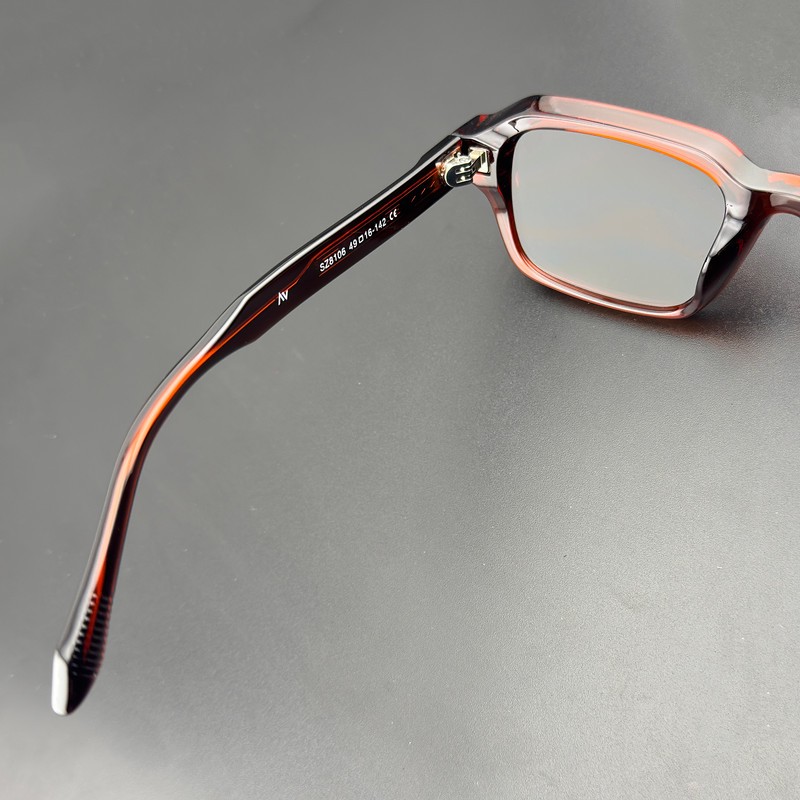 عینک آفتابی مستطیلی آلبرت وگ مدل SZ8106 Sangria Obsidian