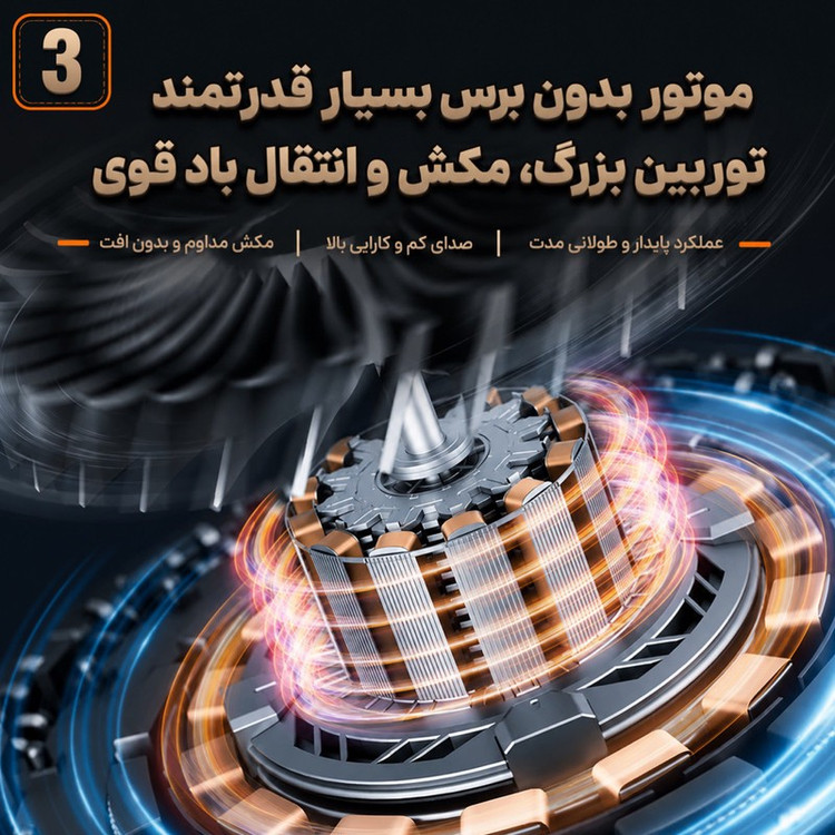 دستگاه دمنده جت فن و جارو شارژی 160 وات 130000 دور در دقیقه سویتو مدل ST-8113