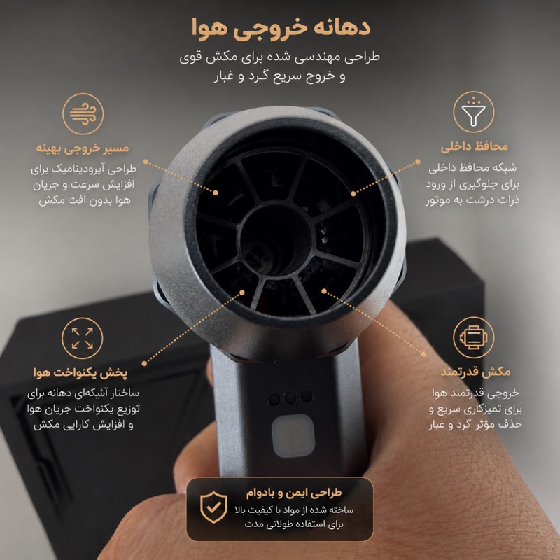 دستگاه دمنده جت فن و جارو شارژی 160 وات 130000 دور در دقیقه سویتو مدل ST-8113