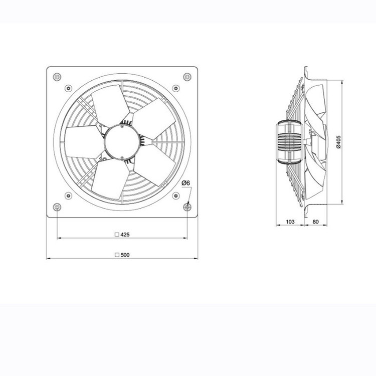 هواکش صنعتی دمنده مدل VID-40D2S