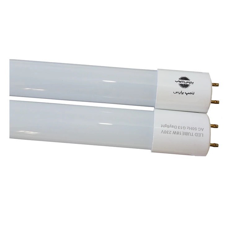 لامپ مهتابی ال ای دی 18 وات پارس شهاب مدل دو طرفه پایه G13 مجموعه 25 عددی