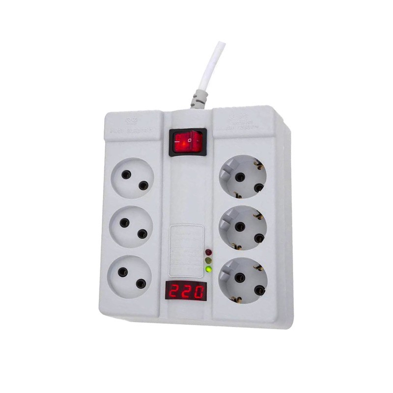 چندراهی برق و محافظ پارت الکتریک ، طول کابل 5 متر مدل EW-324F3