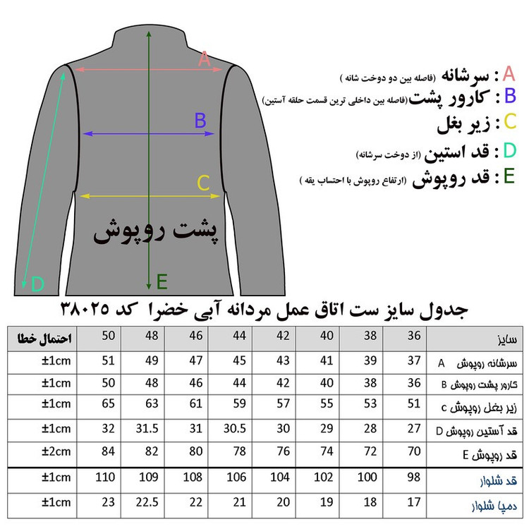 ست لباس اتاق عمل مردانه خضرا مدل اسکراب کد 38025