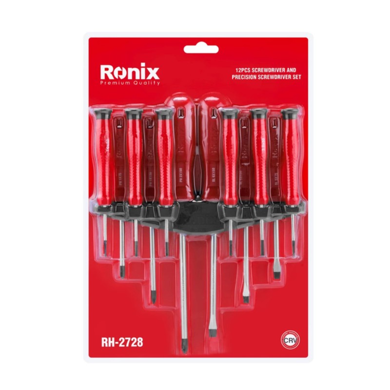 پیچ گوشتی رونیکس کد 2728 بسته 12 عددی