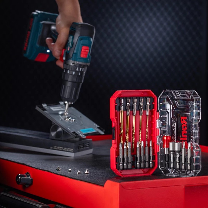 مته و سری پیچ گوشتی رونیکس مدل CRV5453.Steel مجموعه 18 عددی