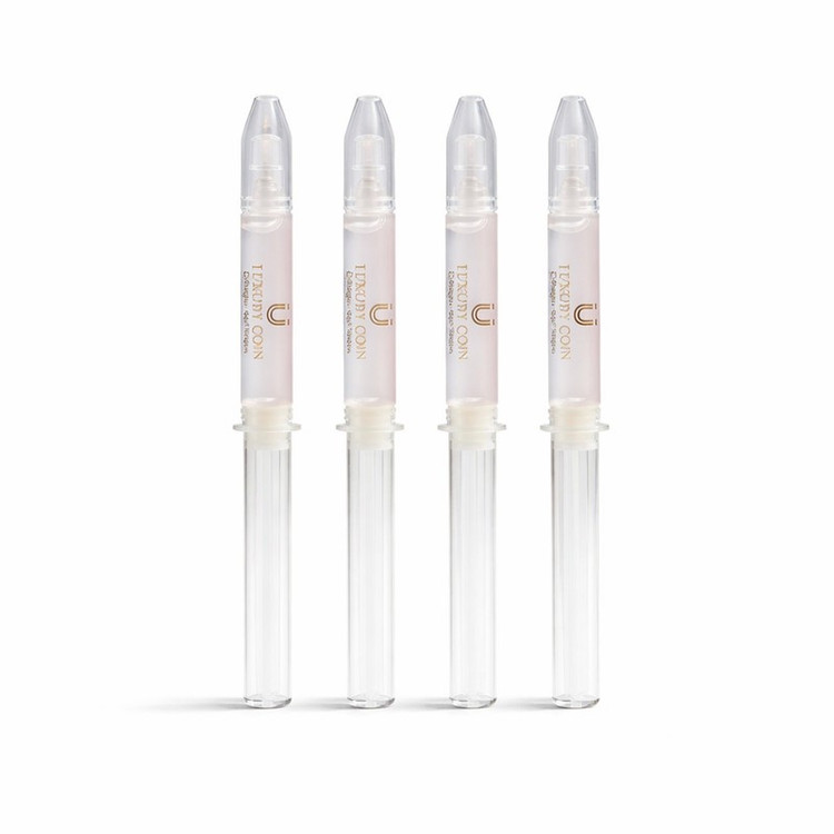 سرم تقویت کننده و ضدپیری پوست لاکچری کوین مدل collagen gel مناسب برای انواع پوست حجم 3 میلی لیتر بسته 4 عددی