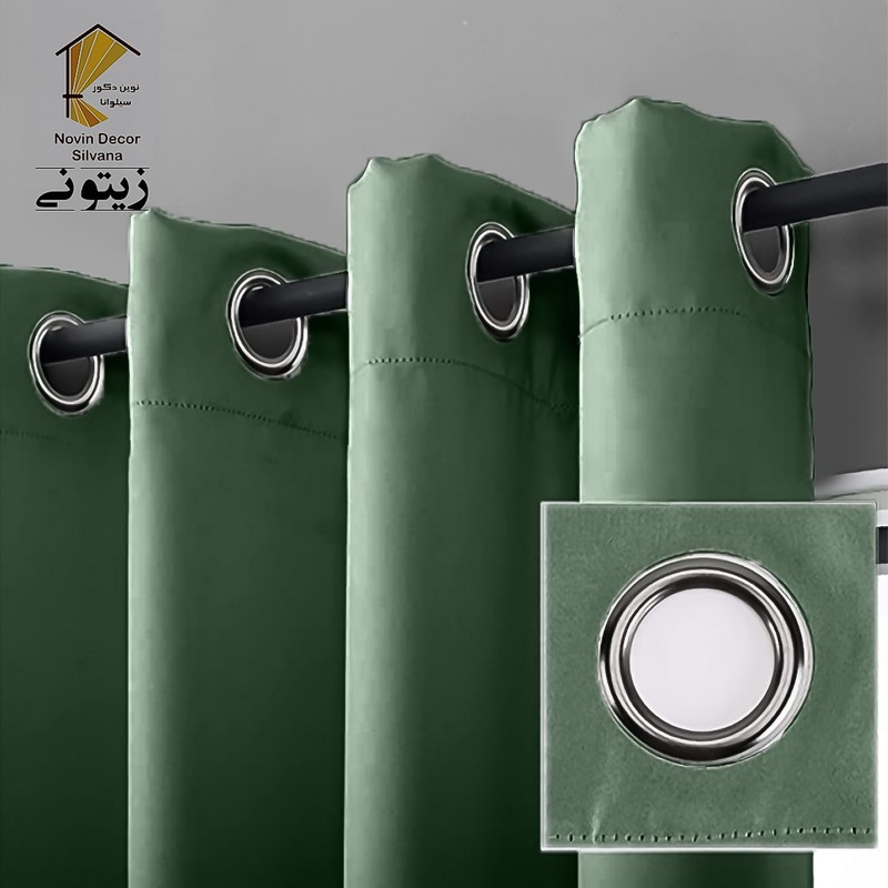 پرده نوین دکور سیلوانا مدل کتان NY31 سایز 280x140 سانتیمتر