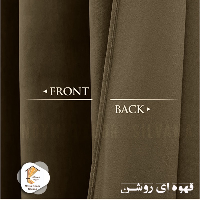 پرده نوین دکور سیلوانا مدل مخمل کالیفرنیا 28 سایز 280x140 سانتیمتر