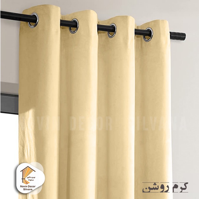 پرده نوین دکور سیلوانا مدل مخمل کالیفرنیا 28 سایز 280x140 سانتیمتر