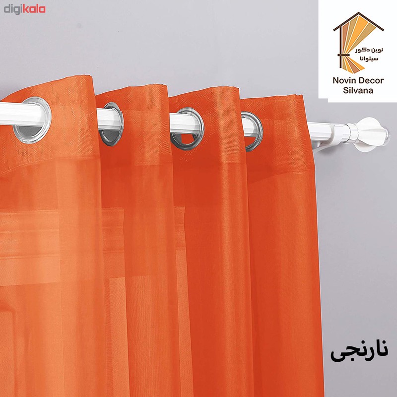 پرده نوین دکور سیلوانا مدل حریر 280 سایز 280 140 سانتی متر