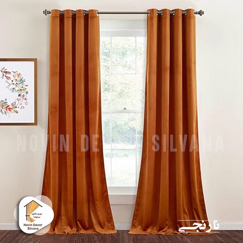 پرده نوین دکور سیلوانا مدل مخمل کالیفرنیا 28 سایز 280x140 سانتیمتر