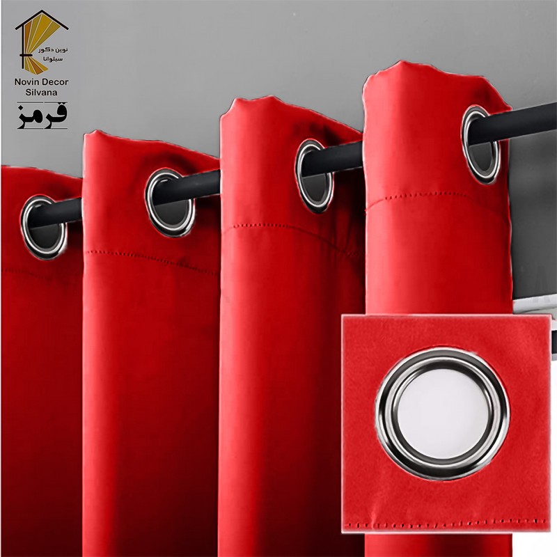 پرده نوین دکور سیلوانا مدل لاکچری 180 سایز 180 140 سانتی متر