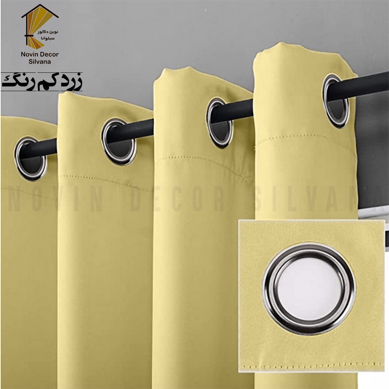 پرده پانچ نوین دکور سیلوانا مدل کتان سایز 200 280 سانتیمتر