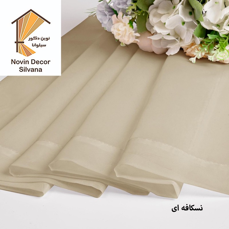 پرده نوین دکور سیلوانا مدل حریر Silvana23 سایز 230 140 سانتی متر