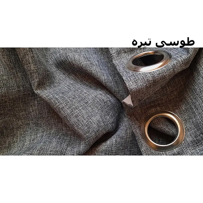 پرده پانچ نوین دکور سیلوانا مدل کتان تسلا 280_1 سایز 280x140 سانتیمتر