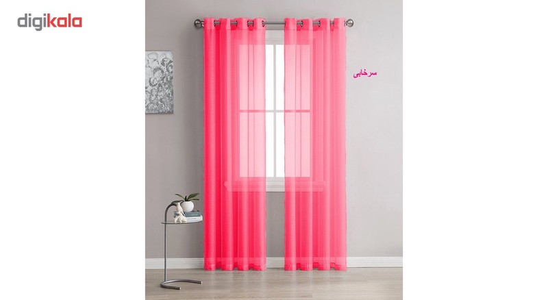مجموعه دو تایی پرده حریر ارگانزا مدل H01 ارتفاع 280