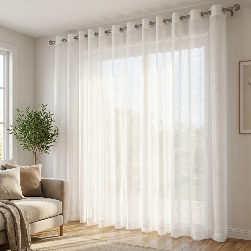 پرده پانچی مدل حریر شاین کلاسیک سایز 300x280 سانتی متر