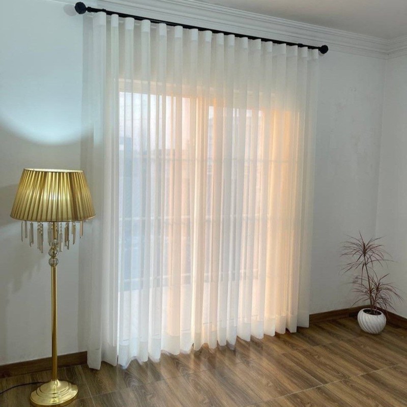 پرده مدل حریر شاین دار دوخت مینیمال سایز 275 875 سانتیمتر