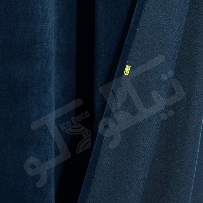 پرده تیکو دکو مدل مخمل مات هانزو شش چین سایز 225x280 سانتیمتر