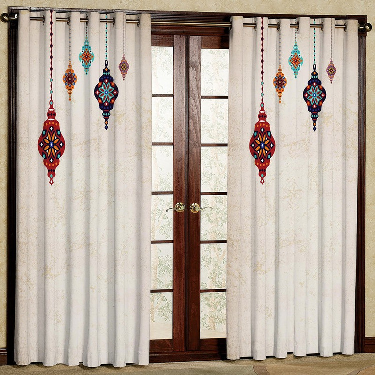 پرده مدل مخمل پانچی کد 1065 سایز 140x280 سانتی متر