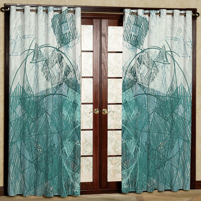پرده مدل طرح دار مخمل پانچی کد 2362 سایز 140x280 سانتی متر