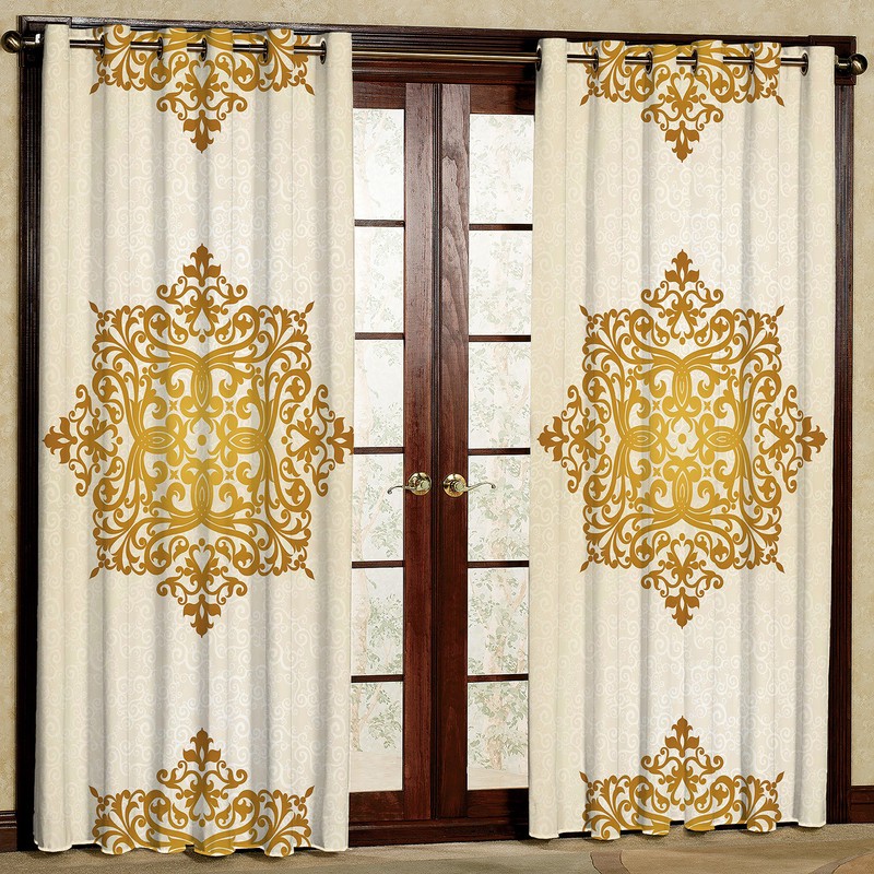 پرده مدل مخمل پانچی کد 1297T2 سایز 200x140 سانتی متر
