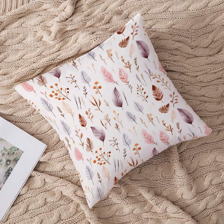کوسن مدل برگ های آبرنگی کد 396