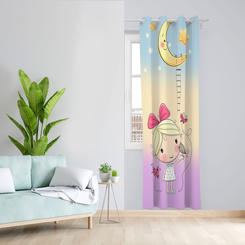 پرده مدل هازان پانچی کد 4567 سایز 140x200 سانتی متر