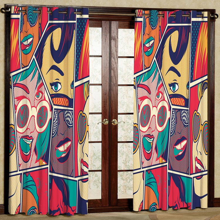 پرده مدل طرحدار مخمل پانچی کد 2718 سایز 200x140 سانتی متر