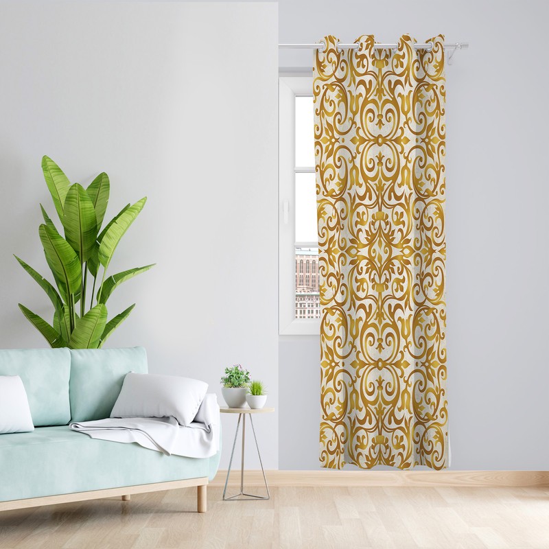 پرده طرح مدرن مدل مخمل پانچی کد L 1042R Z سایز 140x200 سانتی متر