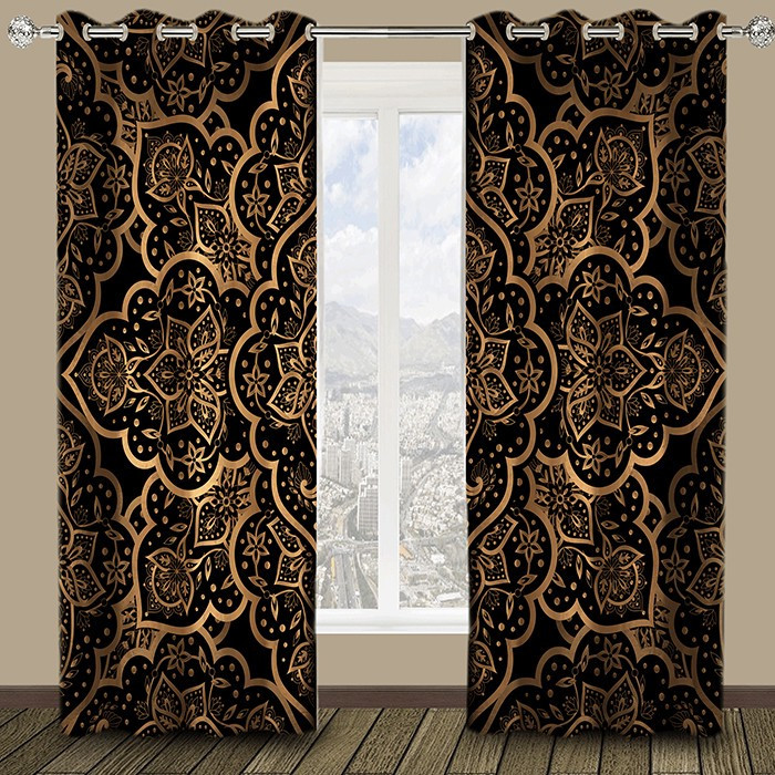 پرده مدل HZD343 سایز 280140 سانتی متر