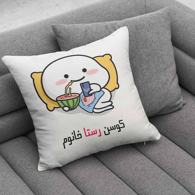 کوسن پاد آفرین مدل فانتزی اسم شخصی طرح دخترانه اسم رستا کد 1388