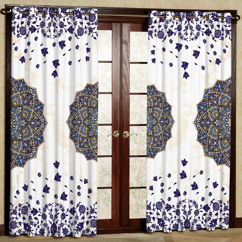 پرده مدل مخمل پانچی کد 4808T2 سایز 200x140 سانتی متر